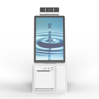 Kiosque de paiement tout-en-un de bureau certifié CE 10,1 pouces, kiosque de commande automatique avec imprimante à découpe automatique 58 mm, système d'exploitation Android 11, OEM ODM
