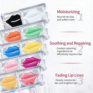 Mascarilla Labial de Colágeno <span class=keywords><strong>en</strong></span> Gel, Hidratante Antiarrugas, Cuidado de <span class=keywords><strong>Labios</strong></span>, Mascarilla Labial de Colágeno Rosa Cristal, Cuidado Nocturno - Product Image 3