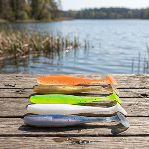 Señuelos de PVC Suave con Cola de Pala de 55mm, 70mm, 90mm, 10 Piezas/Bolsa, 10 Colores, Cebo Suave, Swimbait, Pesca en Ríos y Lagos, NOVISON BY-260626-35 - Product Image 3