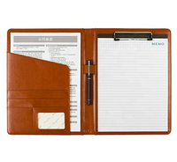 Padfolio personnalisé en similicuir reprendre l'interview de documents juridiques organisateur de portefeuille dossier avec bloc-notes de la taille d'une lettre