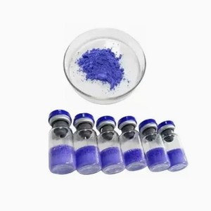 ส่วนผสมบำรุงผิวขายดี 99% Ghk-cu CAS 49557-75-7 บลูคอปเปอร์เปปไทด์ Ghk Cu ผง - Product Image 4