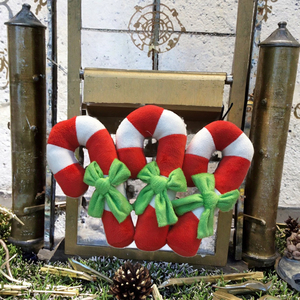 Quietschendes Hundespielzeug, Cartoon-Weihnachtszuckerstange, Luxuriöses Plüsch-Interaktivspielzeug - Product Image 3