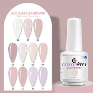 Lichte Kleur Nude Rubber Base <span class=keywords><strong>Coat</strong></span> en <span class=keywords><strong>Top</strong></span> <span class=keywords><strong>Coat</strong></span> UV Gel Polish OEM Custom Logo Nagels Art Vegan CPNP Functionele Gel Lak - Product Image 3
