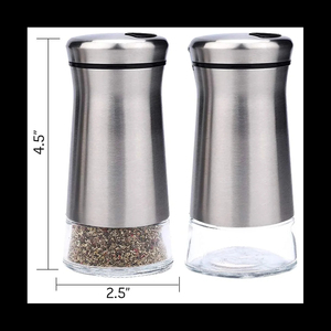 Pot à épices en acier inoxydable, distributeur de sel et de poivre, organisateur de condiments multi-trous, boîte à épices, gadget - Product Image 3