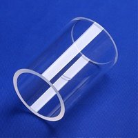 Fábrica BAO RAN Personaliza Tubos de Vidrio de Cuarzo Translúcido Resistentes a Altas Temperaturas de Varios Diámetros, Grosor de Pared de 5.0 mm
