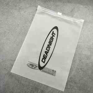 Biodegradable Frosted PVC Zipper T-shirt Plastic Cloth Packaging <b>Bag</b> logo - Product Image 2