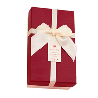 Boîte cadeau de luxe personnalisée avec couvercle et base, boîtes en papier, boîte rigide, emballage, petite boîte en carton haut de gamme avec ruban