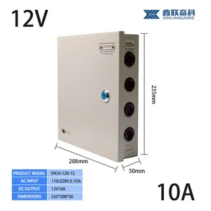 18CH 12V20A CCTV Security Surveillance Camera System Centralized Unified Power Supply Box