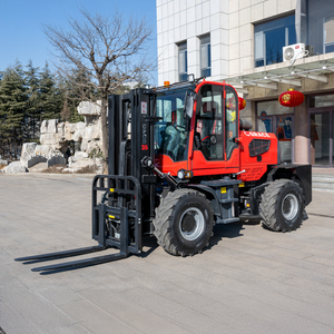 מלגזת דיזל שטח 3 טון 4 טון 5 טון שטח קשה 4x4 4x2 4wd עם תא נהג סגור מנוע יפני מחיר - Product Image 2