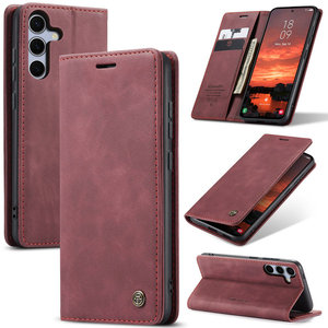 Coque CaseMe Top Vente en Cuir et TPU pour <span class=keywords><strong>Samsung</strong></span> <span class=keywords><strong>Galaxy</strong></span> S25, Étuis Portefeuille pour Téléphones Mobiles <span class=keywords><strong>Samsung</strong></span> A16 A06 A26 A36 A56, Coque à Rabat - Product Image 1