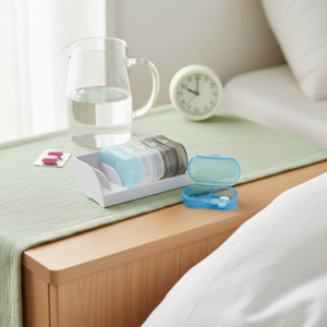 7-Piece 2-Compartment Medicine <b>Bottle</b> <b>Pill</b> Storage Case Made in Korea Model Daiso0478 - Product Image 3