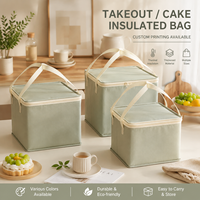 Sac isotherme robuste en non-tissé avec fermeture éclair pour pique-nique, courses, livraison d'aliments surgelés - Vente en gros