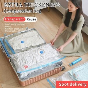 Bolsas de Compresión al Vacío Grandes y Gruesas QY para Chaquetas de Plumón y Edredones con Bomba de Aire Manual y Eléctrica - Product Image 2