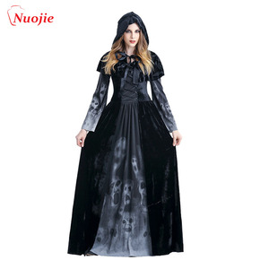 2020 Mode femme Costume D'halloween Fantôme Mariée Ange Noir Robe De Sorcière <span class=keywords><strong>Vampire</strong></span> Cosplay Uniforme Plus Taille/ - Product Image 5