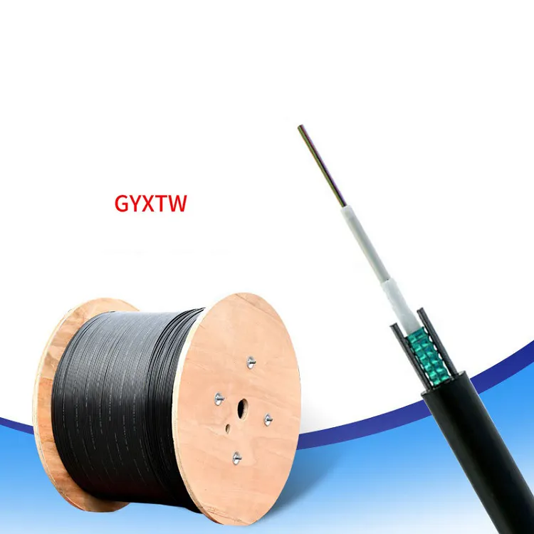 Üretici GYXTW merkezi paket tüp optik kablo açık havai optik kablo zırhlı optik kablo