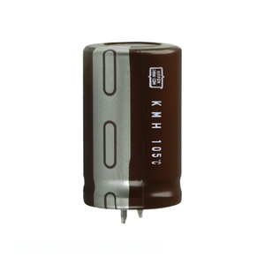 ตัวเก็บประจุแบบมีรูผ่านรู390 uF 20% สารส้ม390 uF 400V แบบ EKMH401VQT391MB30T - Product Image 1