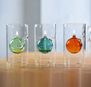 Luxe exquis fait à la main créatif cylindre chandelle dîner <span class=keywords><strong>chandelier</strong></span> verre <span class=keywords><strong>lampe</strong></span> à <span class=keywords><strong>huile</strong></span> pour noël sérigraphie - Product Image 6