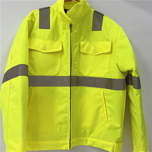 <span class=keywords><strong>Tissu</strong></span> de <span class=keywords><strong>gabardine</strong></span> sergé de polyester 100% avec revêtement en PU <span class=keywords><strong>blanc</strong></span> couleur fluorescente vêtements de travail uniformes gilets <span class=keywords><strong>tissu</strong></span> tissé motif uni - Product Image 6