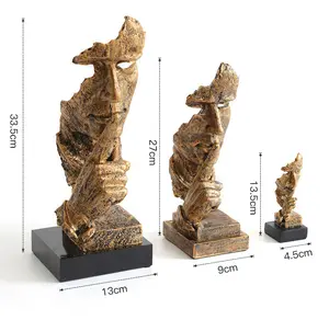 Creative Resin Sculptures Thinker Statue Abstract Art Figurine Modern Home Decor Resin Crafts