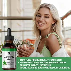 OEM Bulk ekstrak daun Peppermint cair tetes meningkatkan pertumbuhan rambut mengurangi ketombe relaksasi lada Suplemen Herbal - Product Image 2