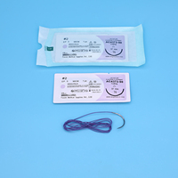 Fil de suture chirurgical certifié CE ISO13485 avec aiguille, vente en gros pour l'exportation, fourniture pour les marchés hospitaliers