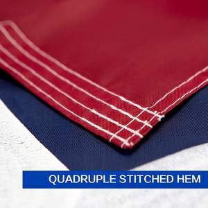 Bandera de Texas DB de 3x5 pies, de nailon, con estrellas bordadas, resistente, para colgar en exteriores. - Product Image 4