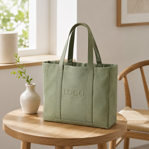 <span class=keywords><strong>Sac</strong></span> fourre-tout <span class=keywords><strong>en</strong></span> toile personnalisé, écologique, grande capacité - <span class=keywords><strong>Sac</strong></span> de plage et de week-end durable <span class=keywords><strong>avec</strong></span> poignées <span class=keywords><strong>en</strong></span> corde et broderie de lettres - Product Image 1