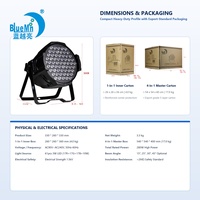 Projecteur LED Bluemoon 280W Par 61x3W RGBW DMX autonome pour discothèques, théâtres, locations, soirées et bars
