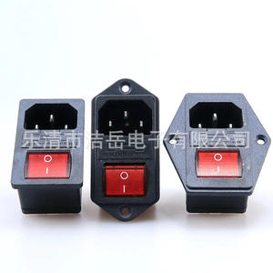 Enchufe de corriente alterna Jieyue con interruptor y fusible de 250V, 1 toma de pared con conexión a tierra estándar para uso de audio y video. - Product Image 2