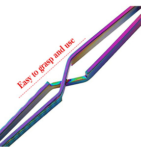 <span class=keywords><strong>Pinza</strong></span> de Uñas Multifunción de Acero Inoxidable, <span class=keywords><strong>Pinza</strong></span> de Doble Cabeza Cruzada, Herramientas de Manicura, <span class=keywords><strong>Pinza</strong></span> Curva <span class=keywords><strong>para</strong></span> Esculpir, Empujador de Cutículas - Product Image 2