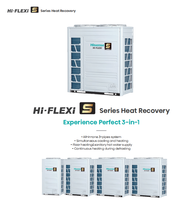 Sovereign Hisense Hitachi Hi-FLEXi 5 HR System, Sistema de Climatización de Tres Tubos con Reciclaje de Energía, Control Climático Sostenible A++, Smart WiFi de Lujo