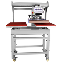 Fabriek Direct Warmte Overdracht Machine Printer Twee Werkbank Pneumatische Warmtepers Machine