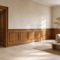 Panneaux muraux décoratifs en bois de chêne français classique de luxe sur mesure pour la décoration intérieure des villas et des hôtels