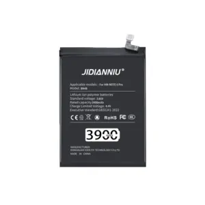 Batería JIDIANNIU para móvil BN48 3900mAh redmi NOTE 6 Pro batería CE ROHS FCC MSDS batería para teléfono inteligente