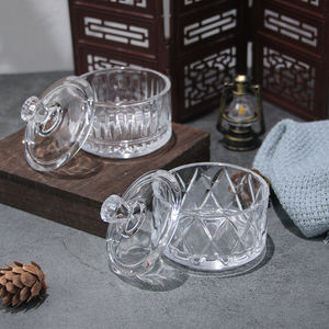 Contenitore Classico da Cerimonia o Festival per Frutta Snack e Dolci Scatola Portagioie e Cosmetici <span class=keywords><strong>Vintage</strong></span> Raffinato Barattolo in <span class=keywords><strong>Vetro</strong></span> Cristallo - Product Image 5