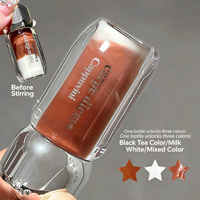 Produits de beauté personnalisés en gros CAPPUVINI Gloss à lèvres coréen double teinte effet miroir Huile à lèvres hydratante Rouge à lèvres liquide non collant
