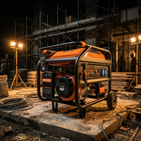 Hochleistungs-Benzin-Stromerzeuger mit 1,8 kW, 4-Takt-Motor, Autostart und Fernstart, tragbar, offener Rahmen, Stromversorgung