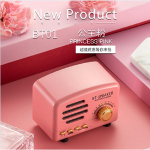 Bt01 Princess Pink Bluetooth <b>Speaker</b> 5-10W Rechargeable Battery Radio Function Portable <b>Mini</b> <b>Speaker</b> - Product Image 1