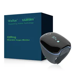 Wellue O2ring 블루투스 충전식 혈액 산소 포화도 추적기 무료 보고서 수면 모니터 링 디지털 맥박 산소 농도계