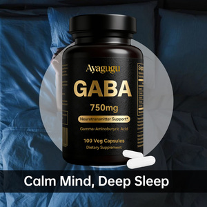 Cápsulas de GABA de 750 mg de Fábrica Estadounidense, Alta Potencia, Aptas para Veganos, Fáciles de Tragar, para Promover la Calma y Mejorar la Calidad del Sueño - Product Image 6