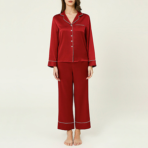 Set pigiama da donna in pigiama <span class=keywords><strong>di</strong></span> seta satinata da <span class=keywords><strong>notte</strong></span> Sexy da <span class=keywords><strong>notte</strong></span> per donna - Product Image 2