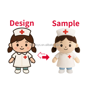 Kustom Plush mainan pabrikan OEM ODM dokter boneka desain Anda sendiri karakter medis lembut boneka mainan untuk merek & Hadiah - Product Image 2