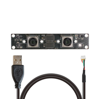 Cámara USB Dual de 8MP, CMOS de 1/2.55'', 30fps, Visión Estéreo a Color Industrial para Drones/Máquinas UVC, Android/PC, Detección de Energía en Vivo.