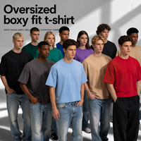 T-shirt surdimensionné pour homme en coton 100% uni, coupe ample, logo personnalisé, impression DTG, impression à l'écran en relief, streetwear hip-hop, t-shirt court