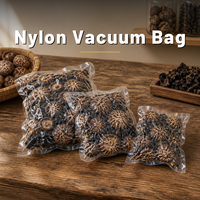 Sacs sous vide en nylon personnalisés, transparents et lisses, à trois soudures latérales pour l'emballage des fruits secs