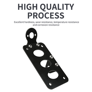 Cadre de <span class=keywords><strong>Plaque</strong></span> d'<span class=keywords><strong>Immatriculation</strong></span> Universel en Métal, Support de Feu Arrière, Réglable, pour Moto - Product Image 3