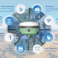 Récepteur GNSS RTK Visuel A66AR AR Stakeout 60 °   Système de mesure d'inclinaison avec IMU 1408 canaux BDS/GPS pour levés topographiques