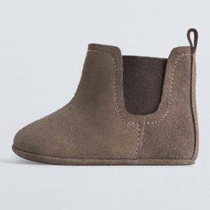 Chaussures plates en daim écologiques confortables pour nouveau-nés, bébés, à enfiler, semelle souple, chaussures de bébé juives, respirantes, légères - Product Image 4