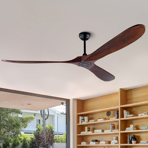 <span class=keywords><strong>Ventilateur</strong></span> de plafond intérieur sans lumière, style américain, pales en bois massif, moteur <span class=keywords><strong>silencieux</strong></span> pour salon, garage, ferme - Product Image 5