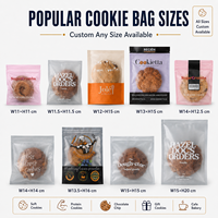 Sacs d'Emballage Individuels pour Biscuits et Donuts en Plastique Laminé Transparent, Personnalisables, de Qualité Alimentaire et Thermoscellables